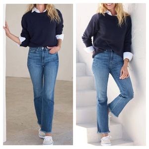 AYR The Pop Jeans Waist 30 Bomba Wash Ankle Fit Raw Hem